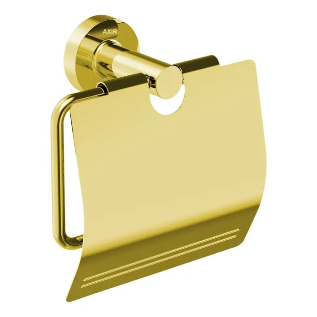 Porta Rollo Papel Higienico Accesorios Baño Metal Dorado