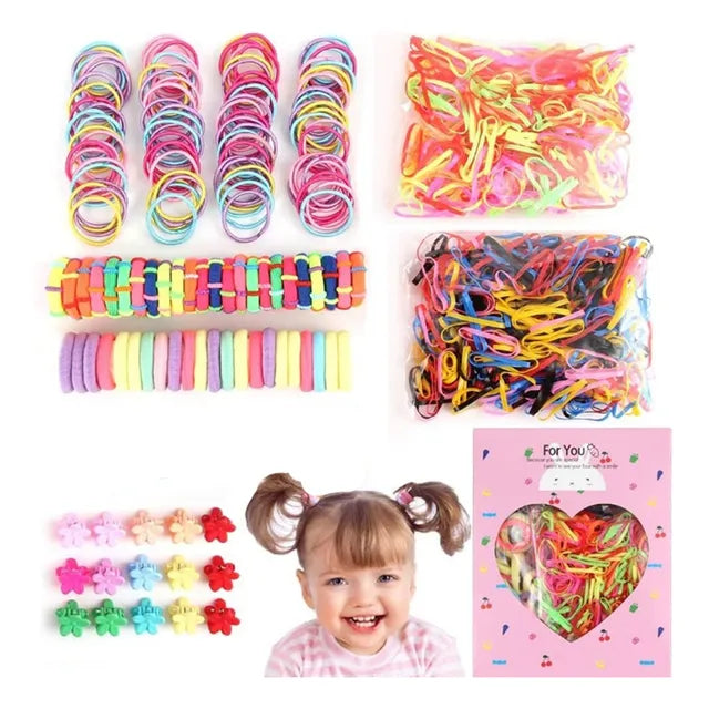 899 Peças De Mini Gravatas Elásticas Para Cabelo, Acessórios