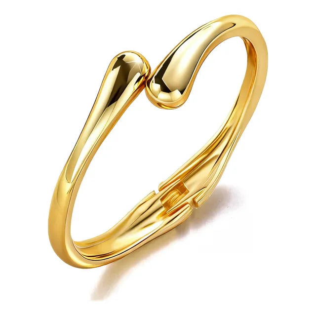 Brazalete Oro Grueso, Ajustable, Pulsera, Para Mujer Y